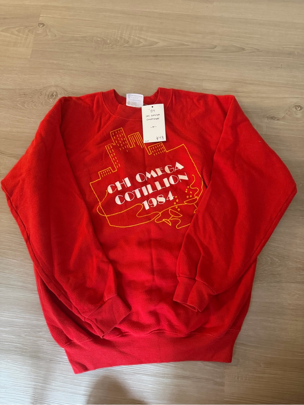 Vintage Chi Omega Cotillion 1984 Crewneck Sweatshirt